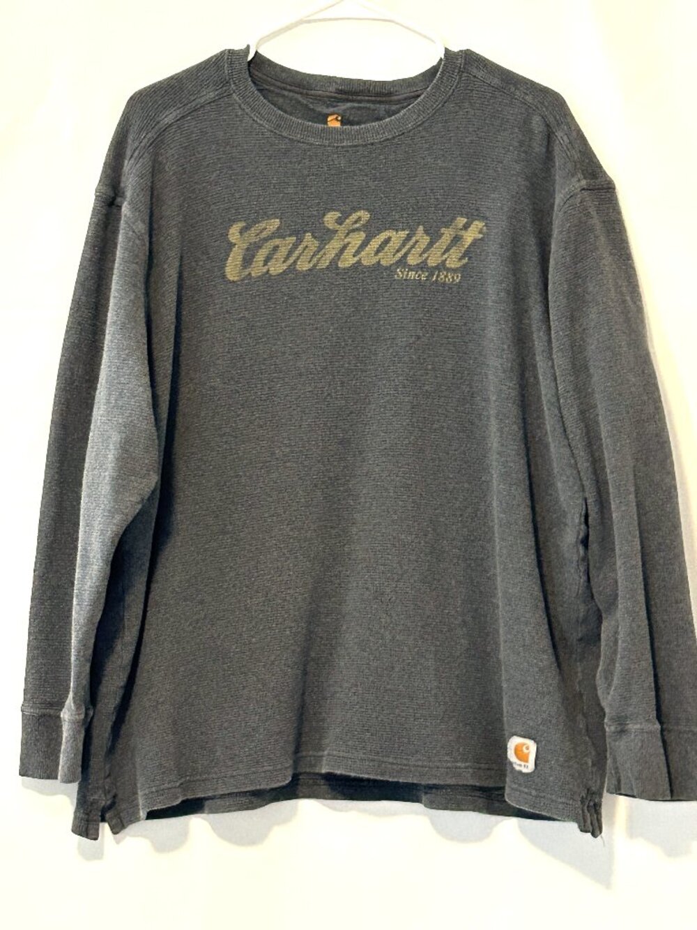 Carhartt pullover gray long sleeve shirt, size 2XL